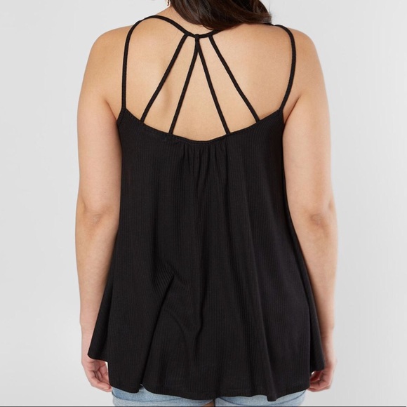 Strappy Ribbed Tank Top - Picture 2 of 3